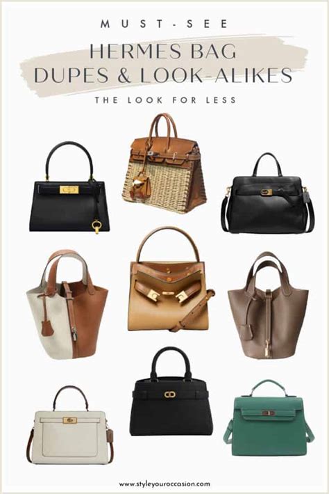 hermes handbag dupe.